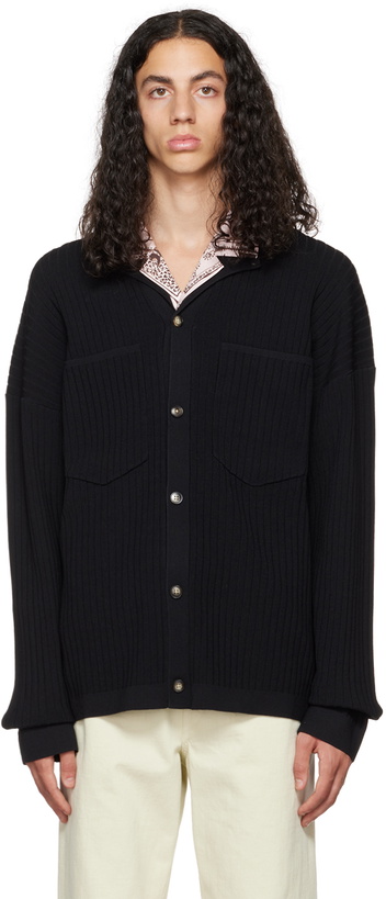 Photo: Nanushka Black Torben Cardigan