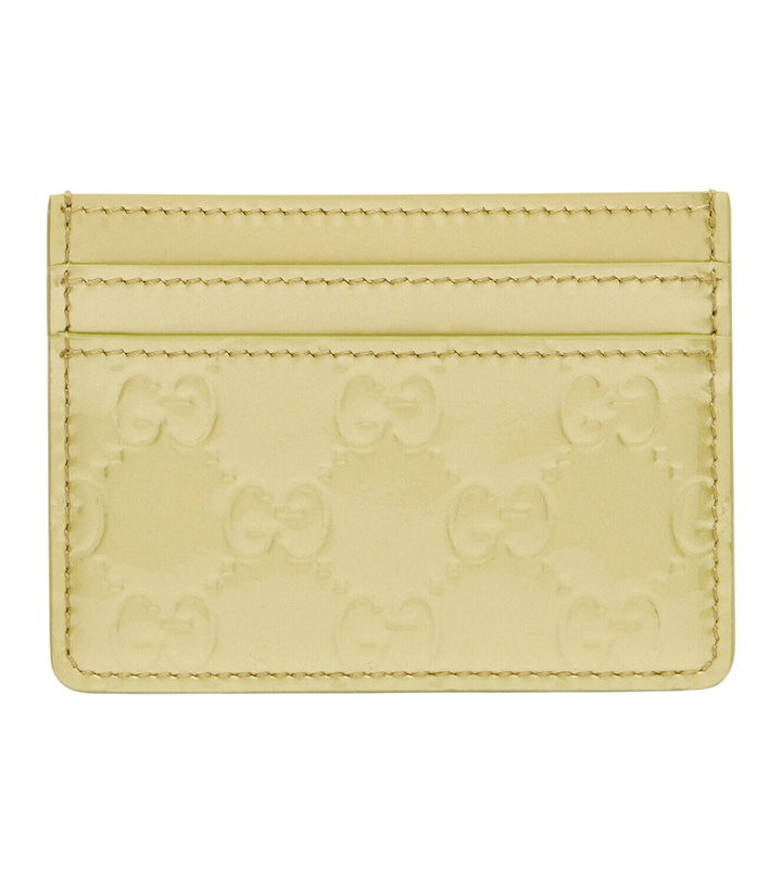 Photo: Gucci GG Emblem leather card holder