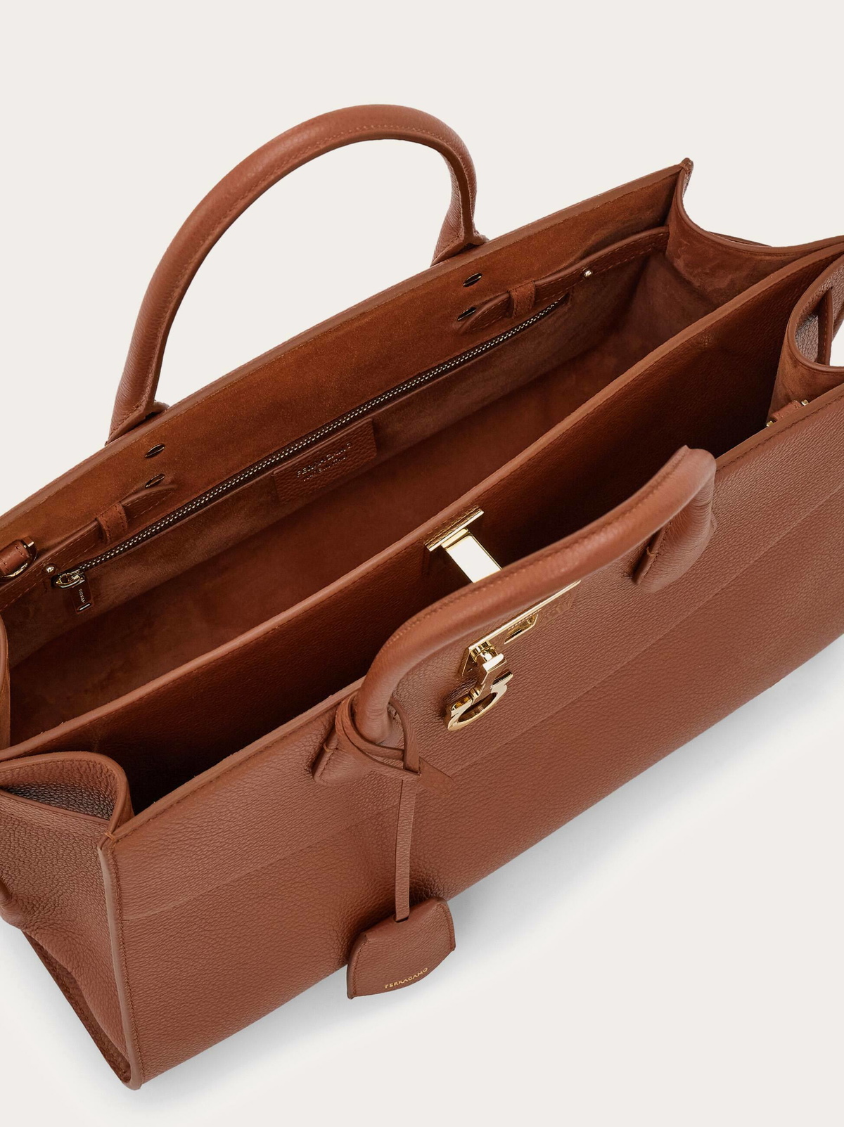 Ferragamo Womens New Ferragamo Studio Soft bag (L) in Brown