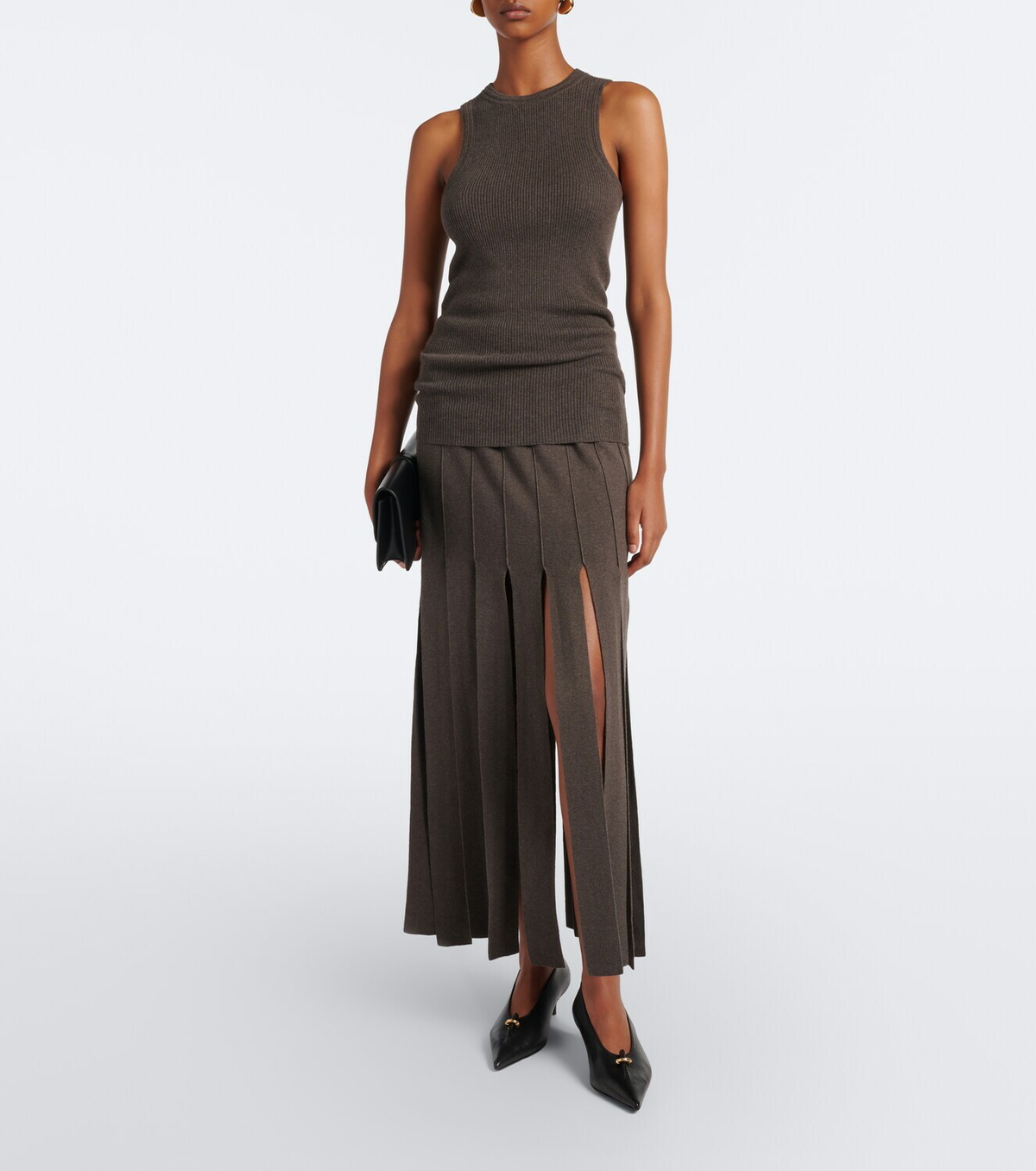 Lisa Yang Amya cotton and cashmere tank top
