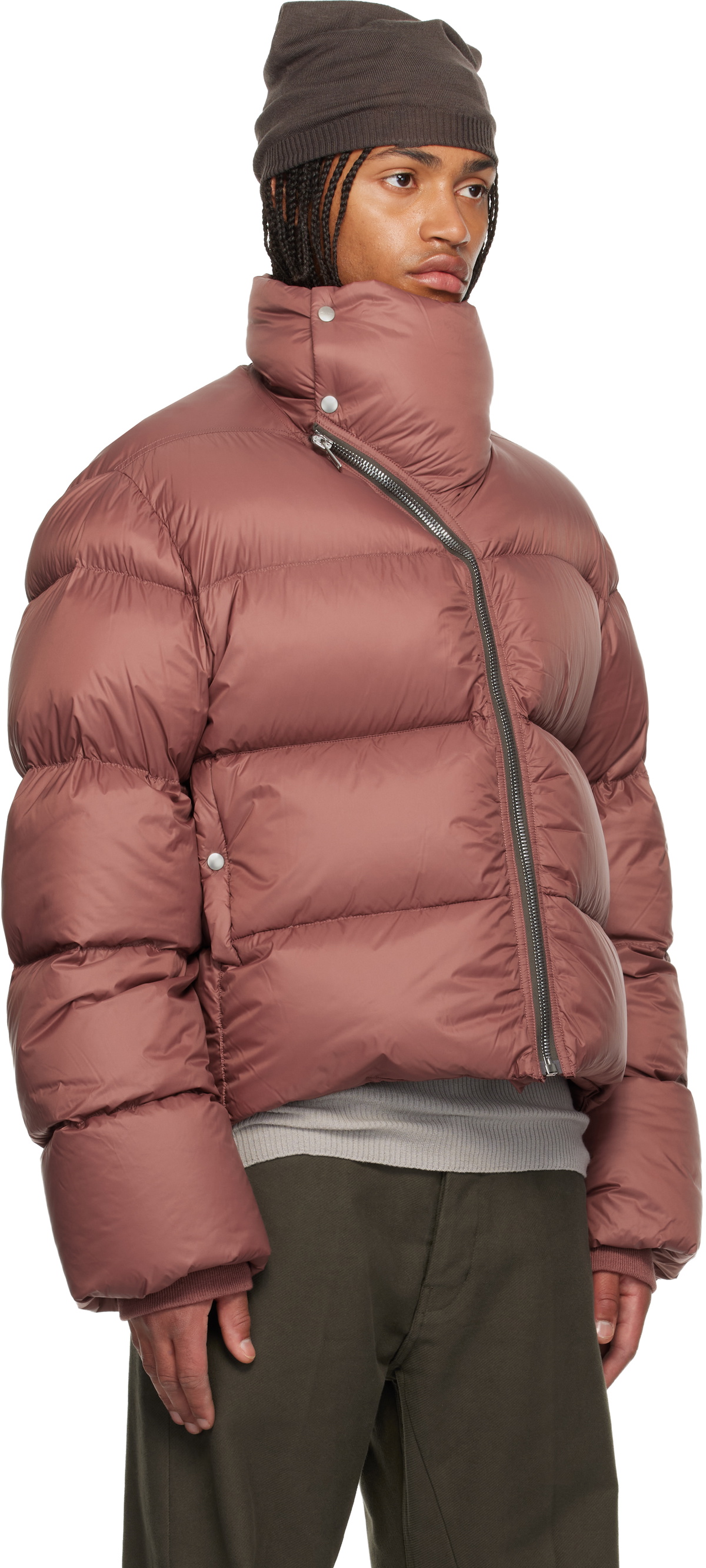 Rick Owens Pink Concordians Turtle Down Jacket