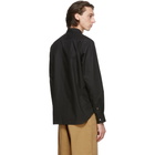 Comme des Garcons Homme Black Cotton Broadcloth Shirt