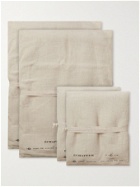 Échapper - Set of Four Linen and Cotton-Blend Terry Towels