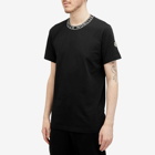 Moncler Men's Collar Logo T-Shirt in Black