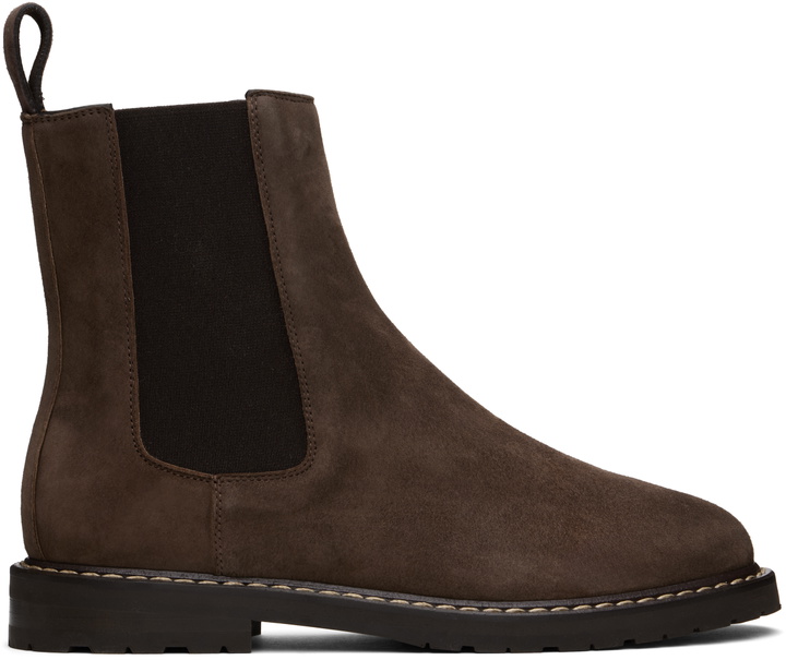 Photo: Legres Brown Suede Chelsea Boots