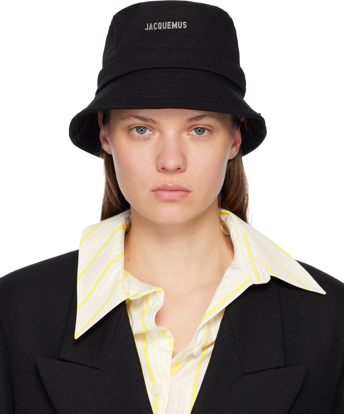 Black Les Classiques 'The Gadjo' Bucket Hat by JACQUEMUS on Sale