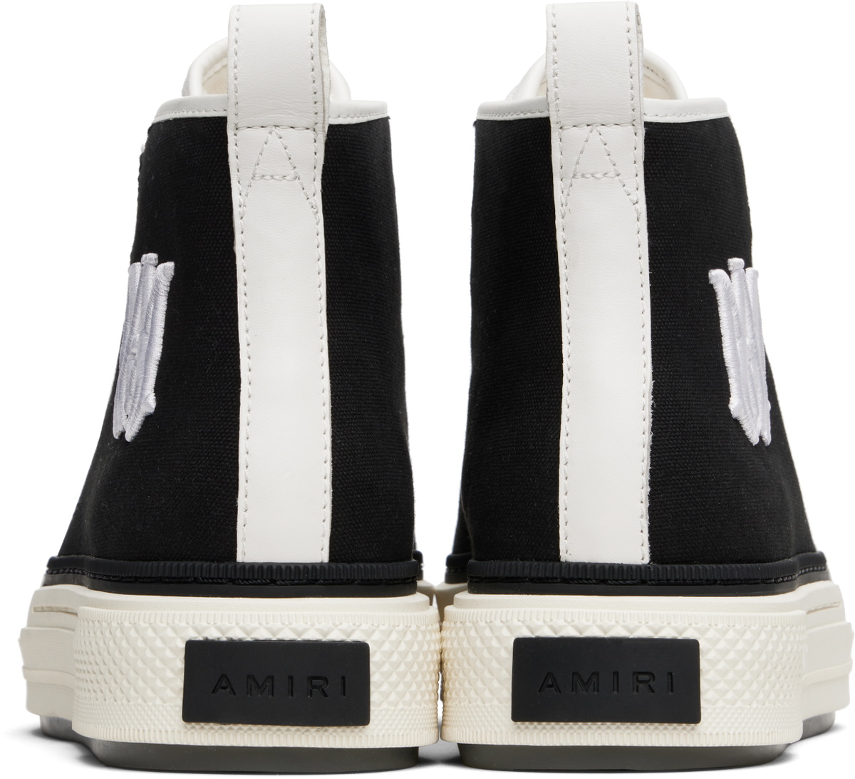 AMIRI Black & White MA Court Hi Sneakers