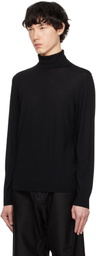 Theory Black Regal Merino Wool Turtleneck