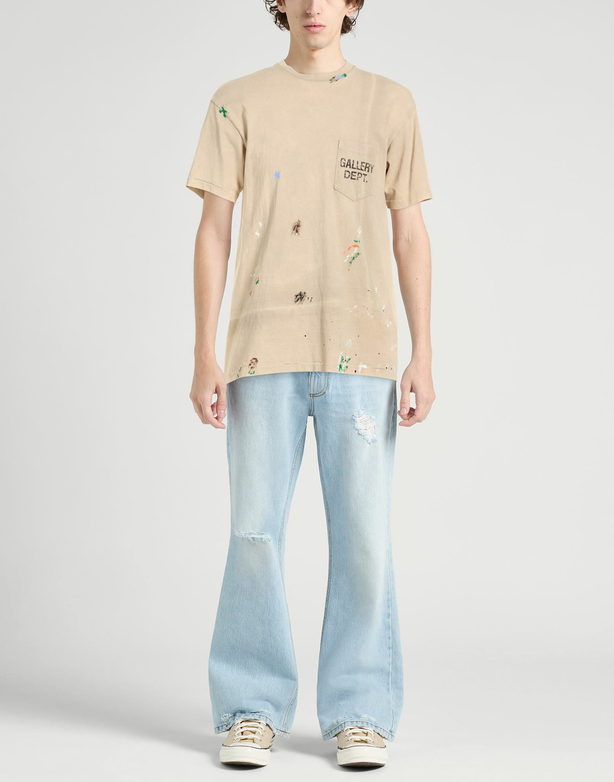 Gallery Dept. Mens T-shirt in Beige