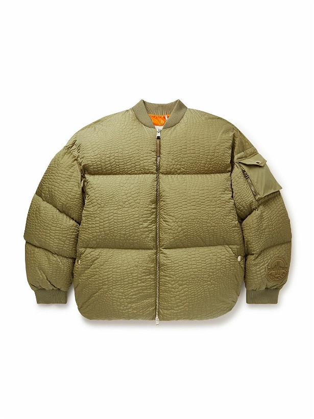 Photo: Moncler Genius - Roc Nation by Jay-Z Centaurus Croc-Effect Quilted Shell Down Jacket - Green