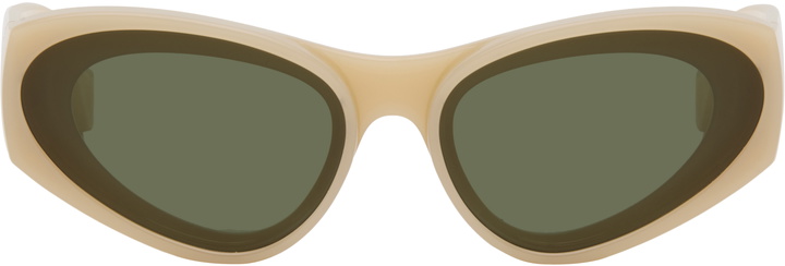 Photo: LOEWE Beige Front Lenses Cateye Sunglasses