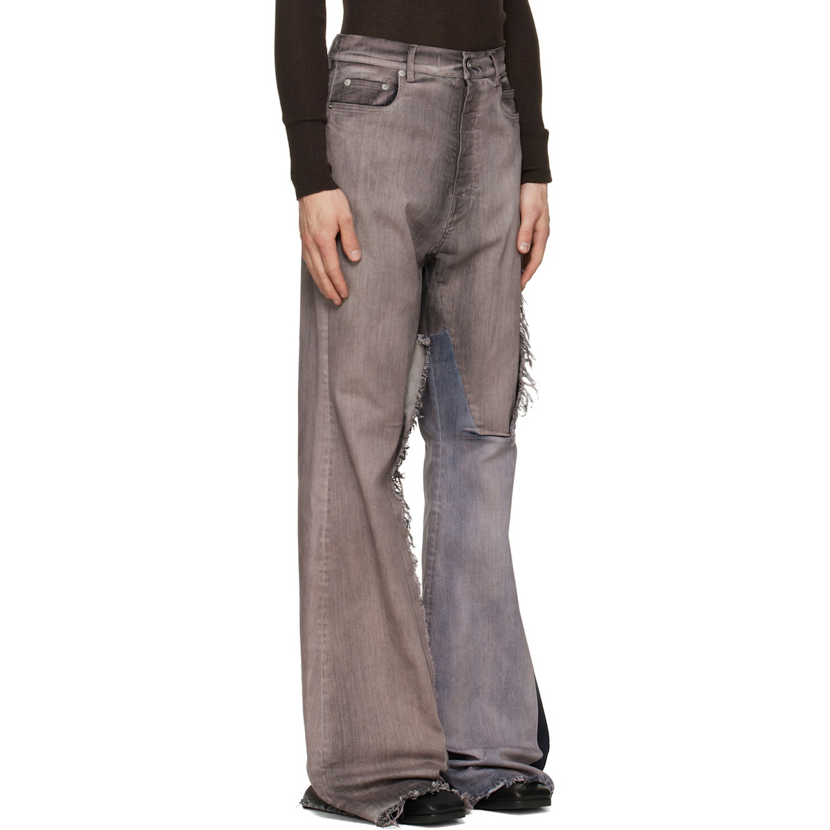 Rick Owens Pink Tower Bolan Bootcut Jeans