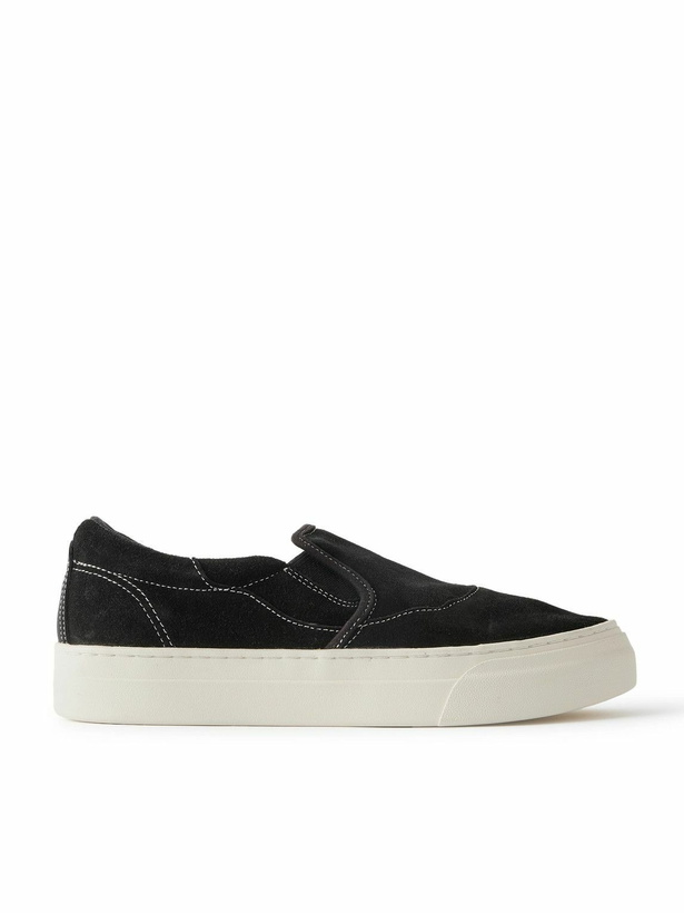 Photo: Omni - Lister Suede Slip-On Sneakers - Black