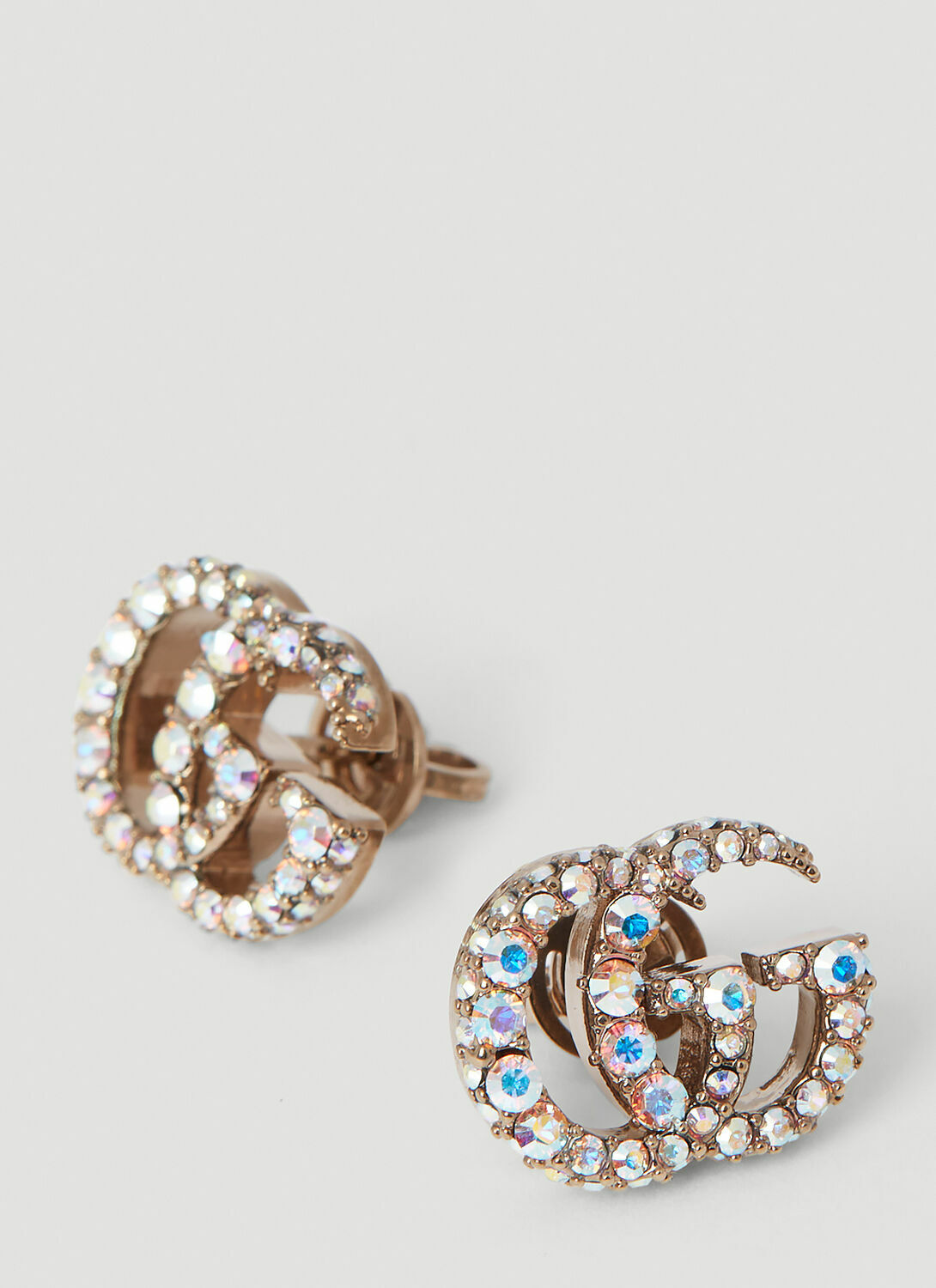 Gucci Crystal Double G Earrings