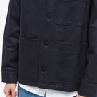 A.P.C. Men's Emile Padded Chore Jacket in Heathered Navy