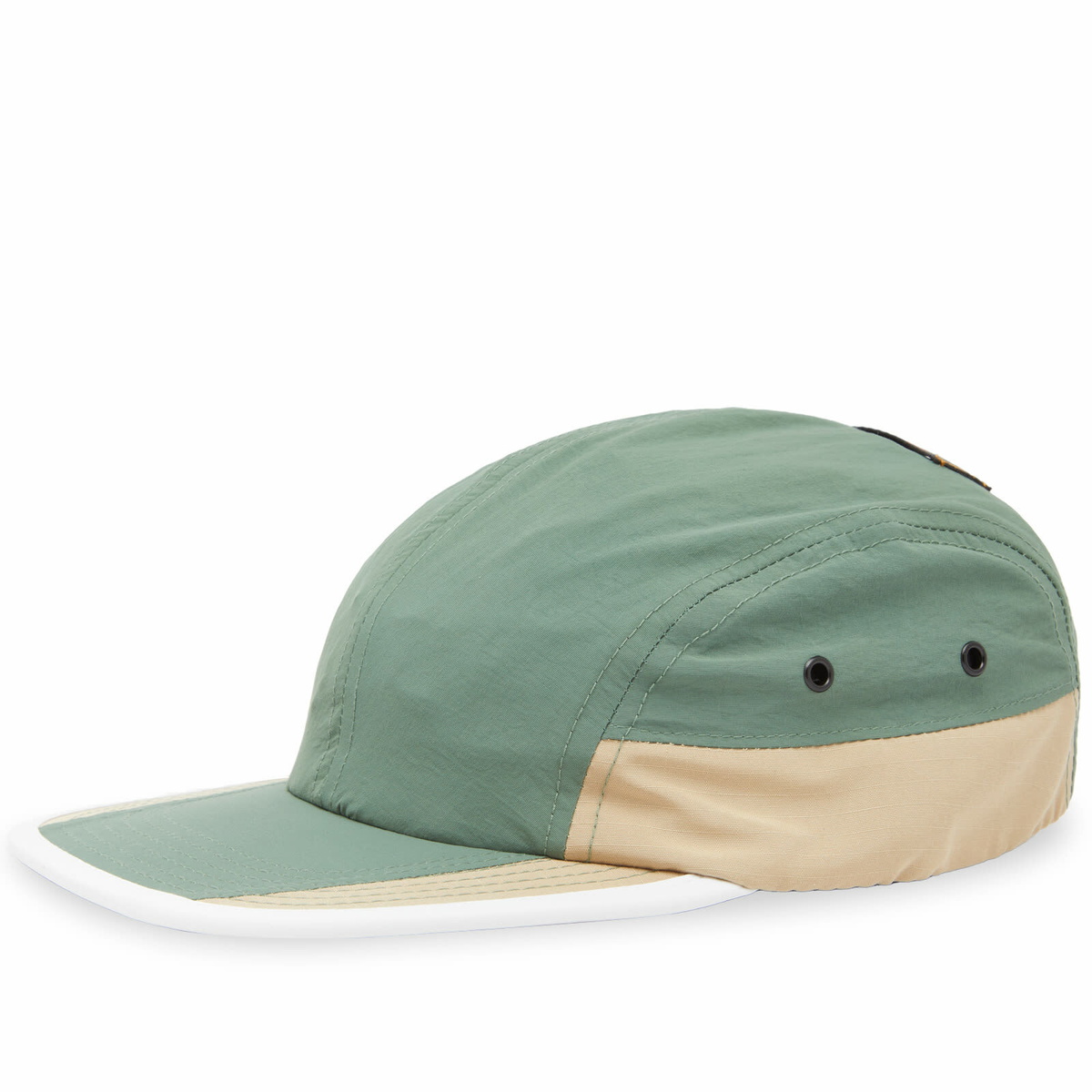 Butter Goods Men's Ripstop Trail 5 Panel Cap in Sand/Forest Butter Goods