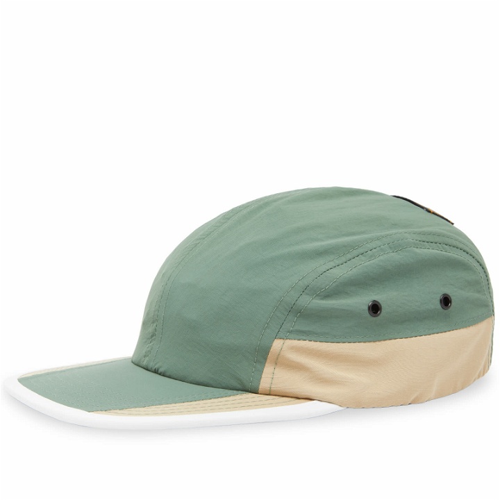 Photo: Butter Goods Men's Ripstop Trail 5 Panel Cap in Sand/Forest