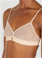 DG Plaque Tulle Triangle Bra in Pink