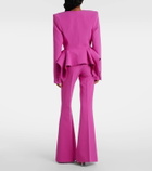 Safiyaa Double-breasted peplum blazer