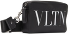 Valentino Garavani Black 'VLTN' Messenger Bag