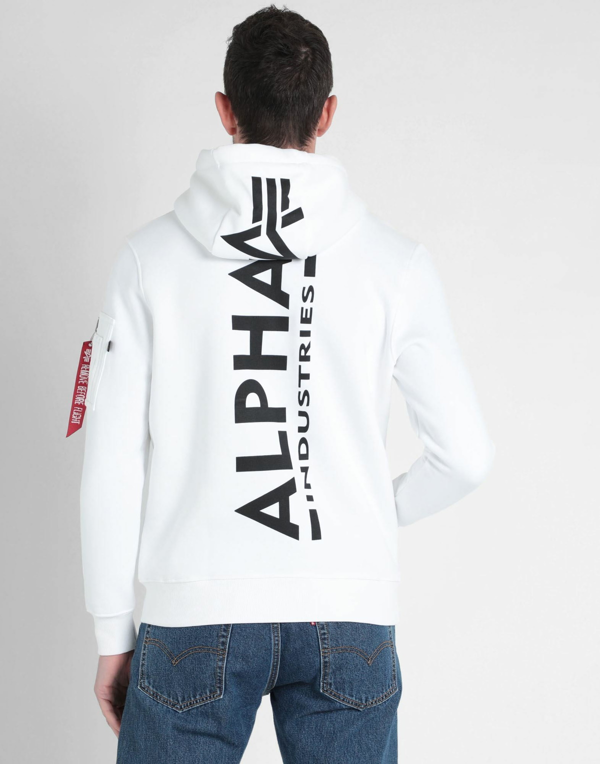 Alpha Industries Mens Sweatshirt in White