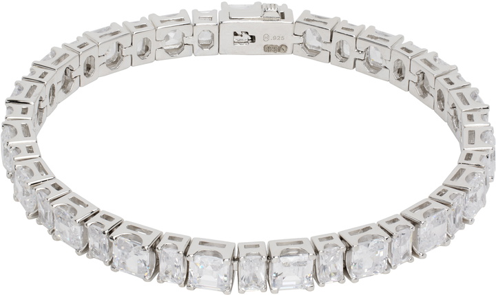 Photo: Hatton Labs Silver Puzzle Tennis Bracelet