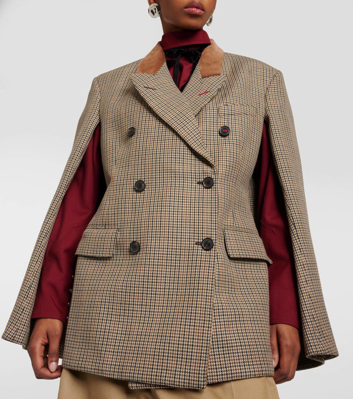 Maison Margiela Houndstooth wool blazer Maison Margiela