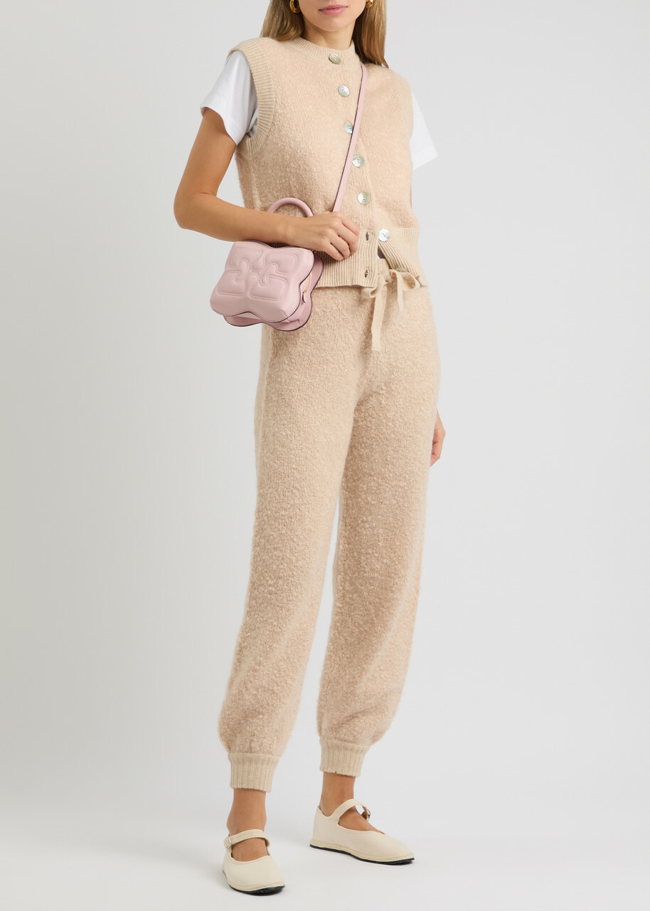 Crush Cashmere Odi Bouclé Mohiar Vest Beige