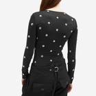 Fiorucci Women's Metal Studded Bodysuit in Black