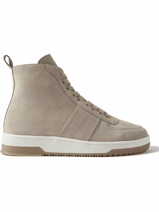 Photo: Mr P. - Larry Suede High-Top Sneakers - Neutrals