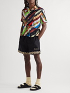 BODE - Camp-Collar Patchwork Woven Shirt - Multi