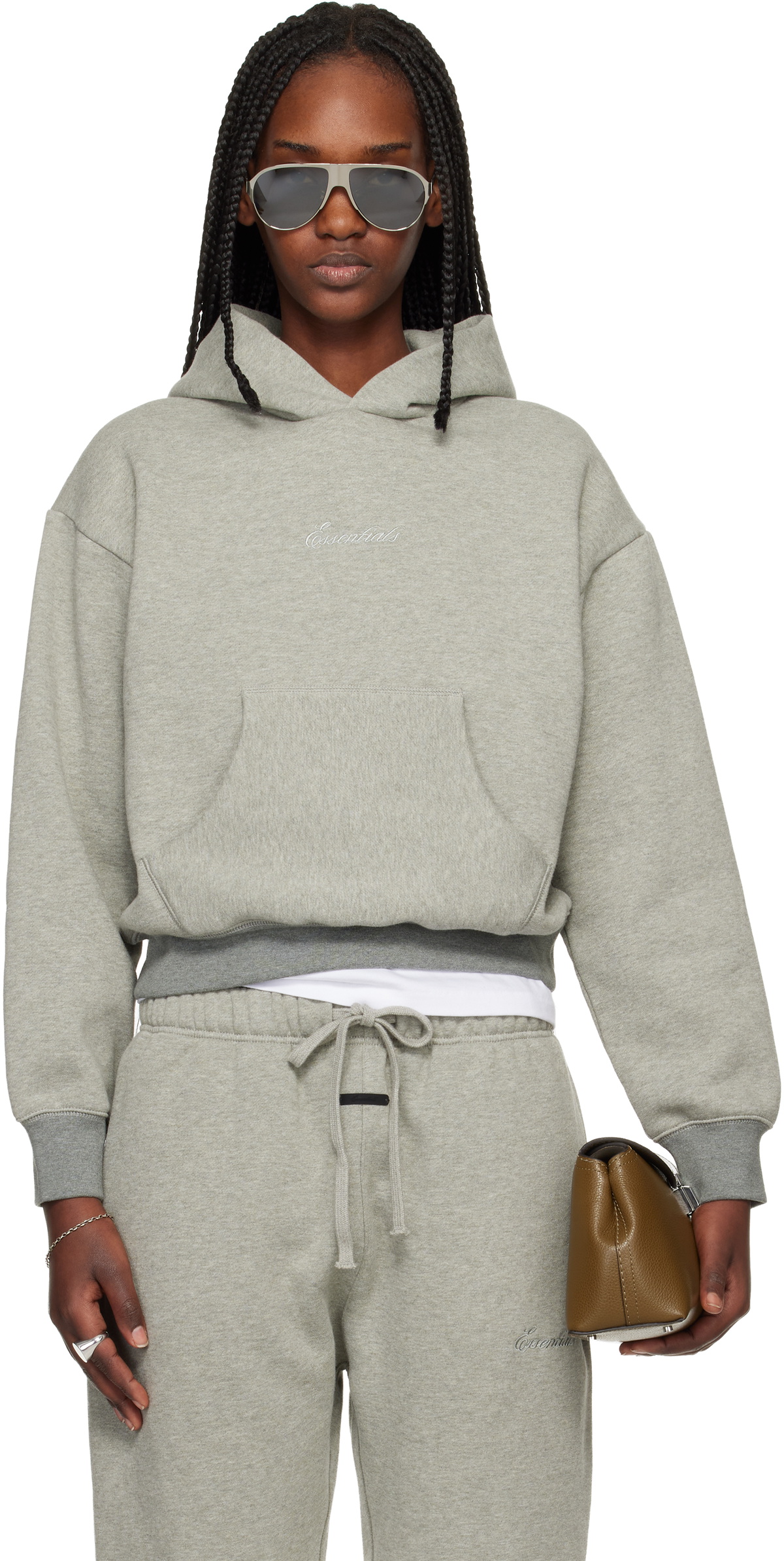 Fear of God ESSENTIALS Gray Signature Classic Hoodie