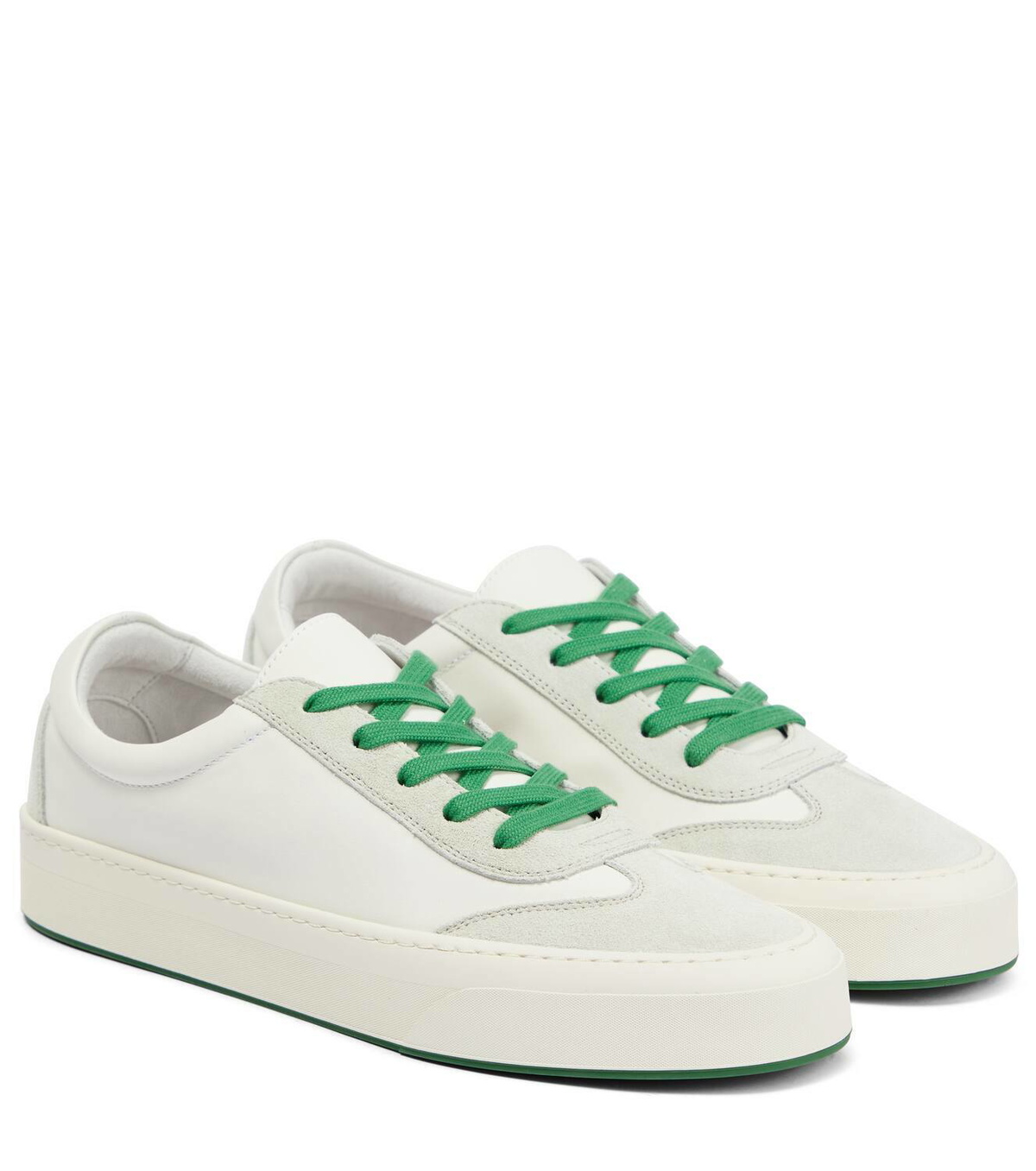 The Row Marley suede-paneled leather sneakers The Row
