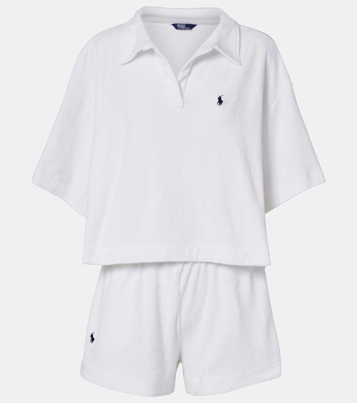 Polo Ralph Lauren Cotton terry polo shirt and shorts set