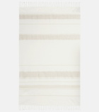 Brunello Cucinelli - Striped linen-blend blanket