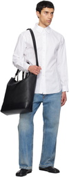 Maison Margiela Black Vertical Belt Tote