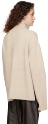 Teurn Studios SSENSE Exclusive Beige Turtleneck