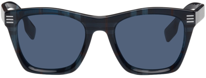 Photo: Burberry Navy Check Square Sunglasses