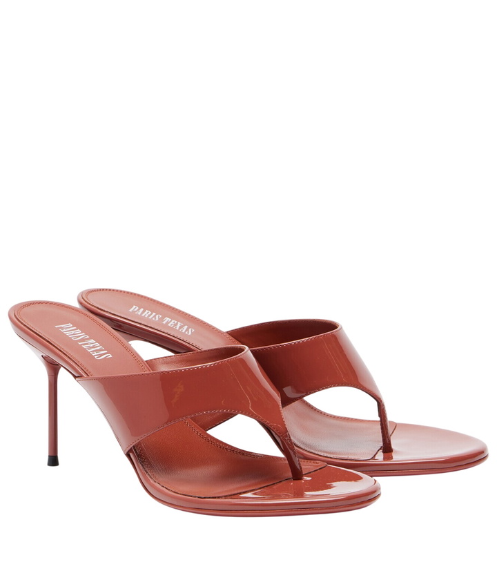 Photo: Paris Texas Lidia patent leather thong sandals