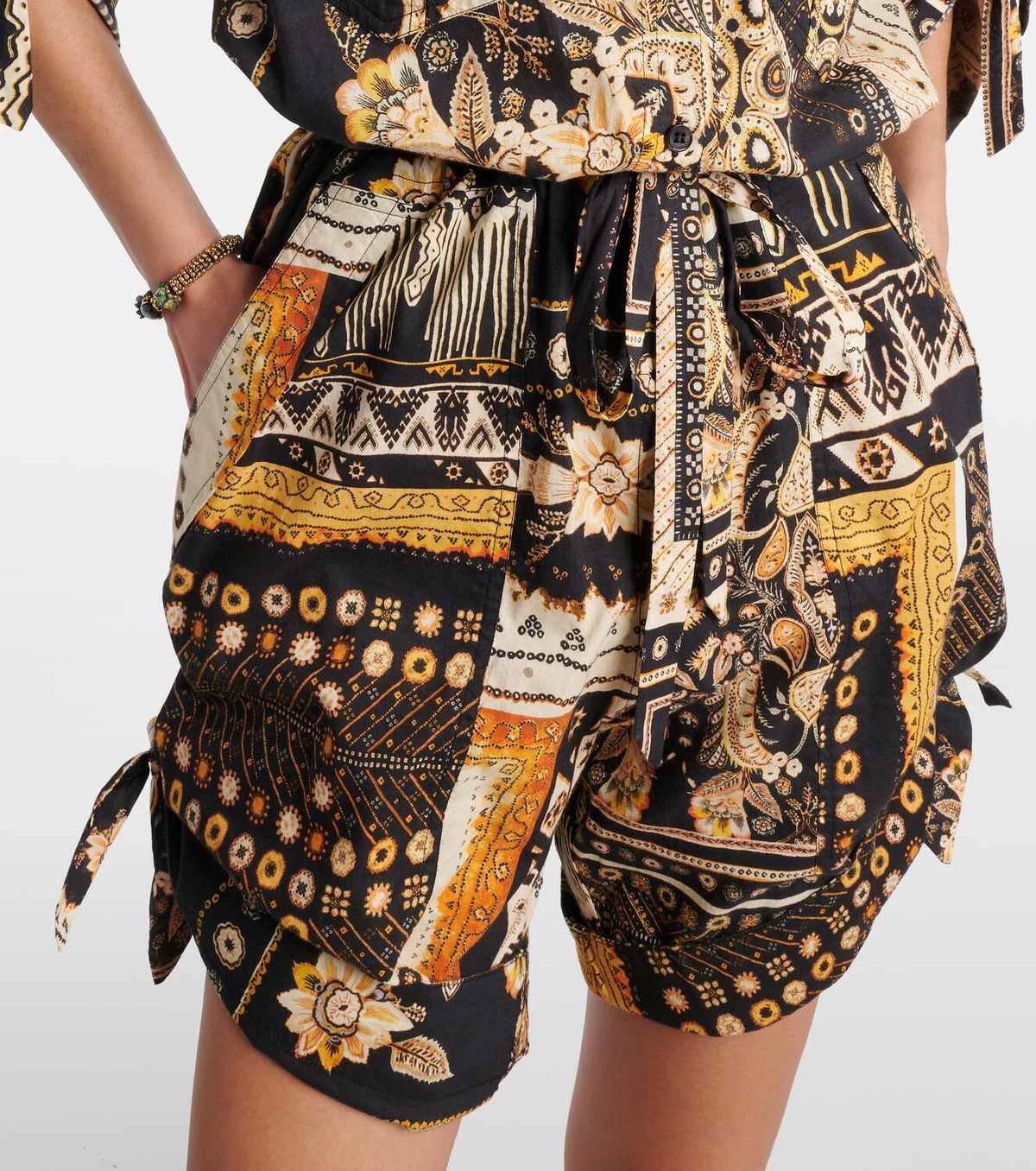 Marant Etoile Niely printed cotton romper