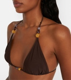 Tory Burch Beaded bikini top