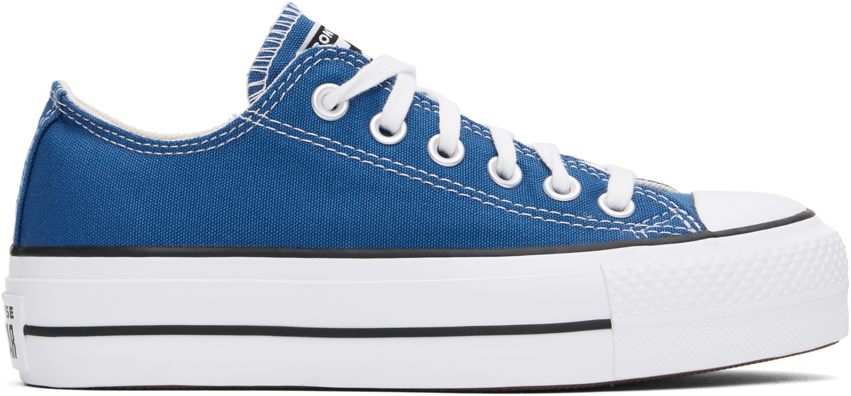 Converse Blue Chuck Taylor All Star Lift Platform Low Top Sneakers Converse