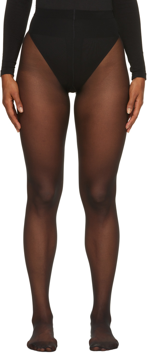 Wolford Black Individual Back Seam Tights