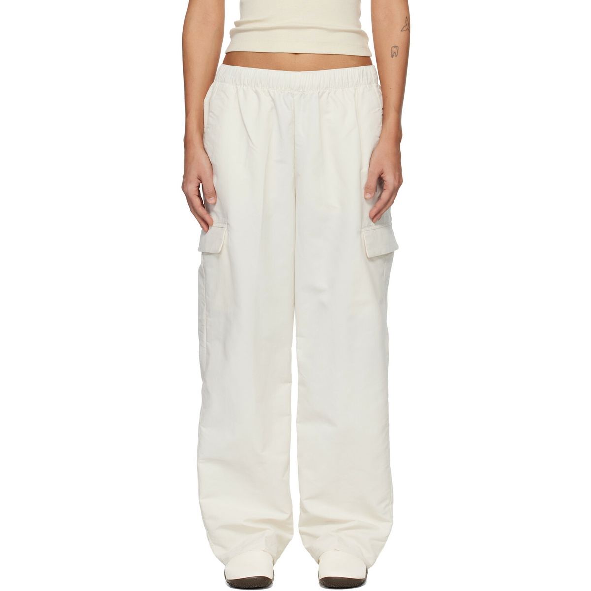 The North Face White TNF Easy Wind Cargo Pants