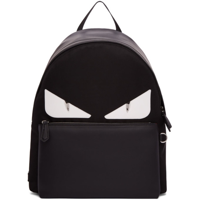 Photo: Fendi Black Bag Bugs Backpack