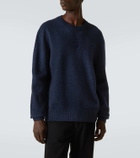 Alexander McQueen Skull embroidered wool-blend sweater