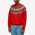 Howlin by Morrison Men's Howlin' Living In The Light Fairisle Knit in Flaming Red