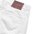 Isaia - Slim-Fit Denim Jeans - White