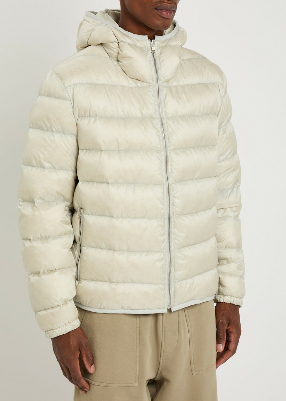 Ten C Padded Nylon Jacket Beige