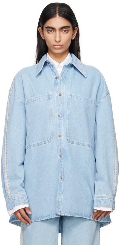 Photo: Nanushka Blue Beaux Denim Shirt